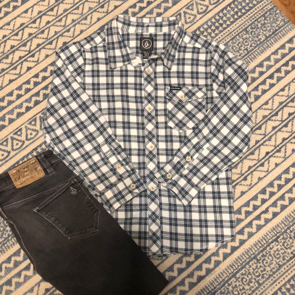 Volcom boys ‘Flartin’ flannel shirt